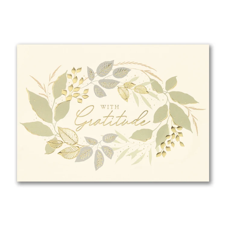 Gratitude Greenery Thanksgiving Card 1