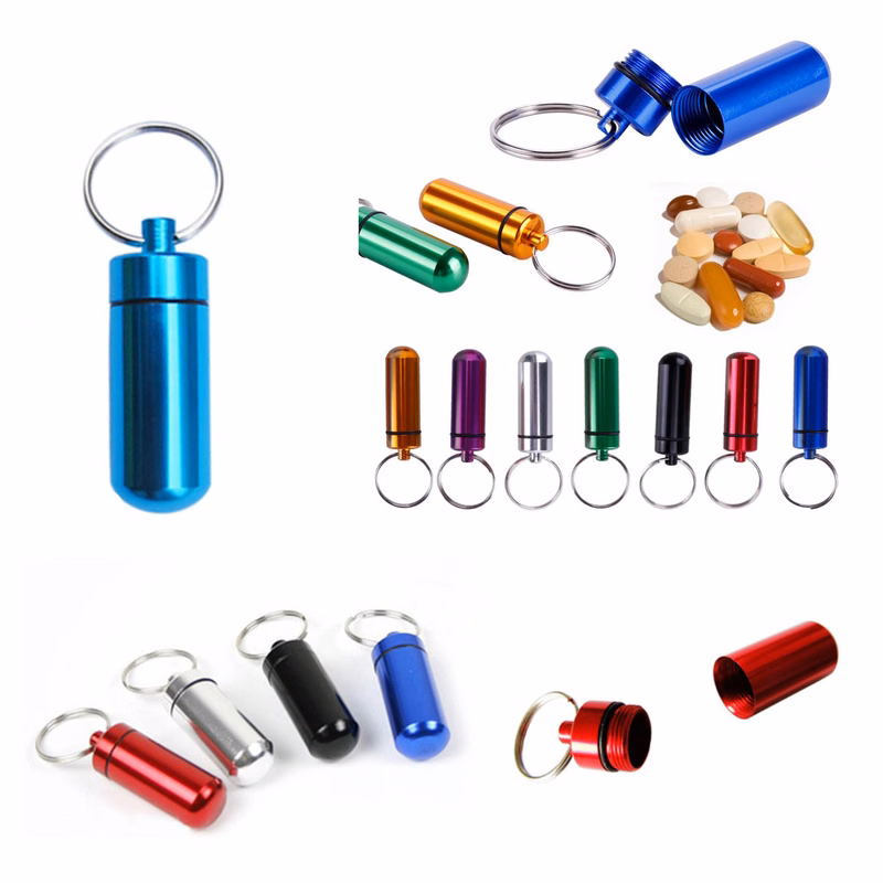 Outdoor New Peculiar Key Chain Portable Cartridge Box Key Hanging Bottle