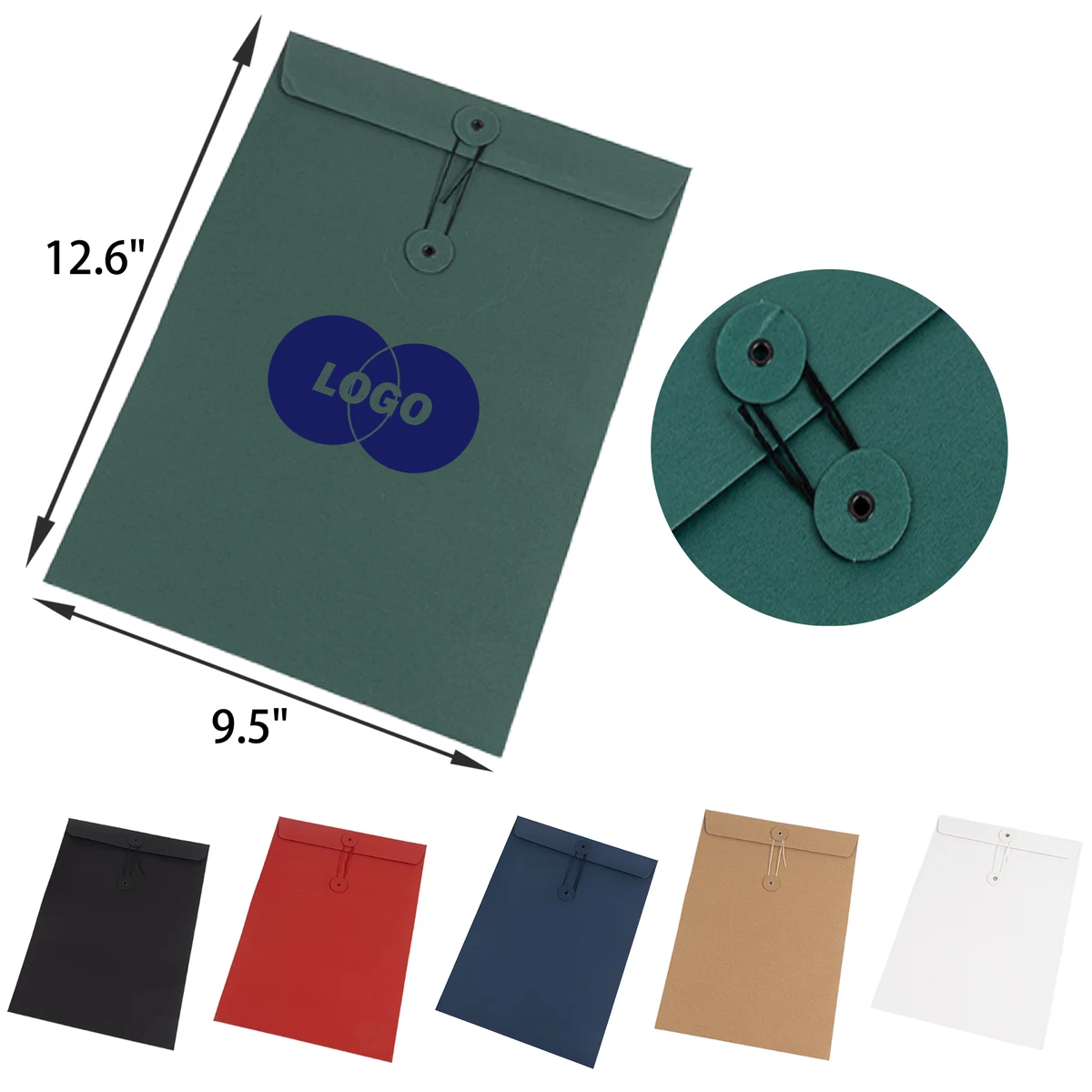 Stylish A4 Kraft Paper Folder Document Bag 1