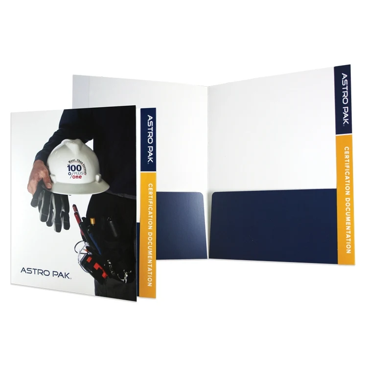Reinforced Edge File Tab Presentation Folders 1