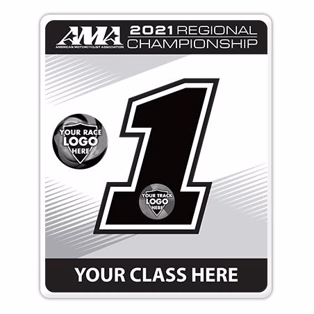 Acrylic Plaque: Race Plate 12x10", Clear 1/8" thic