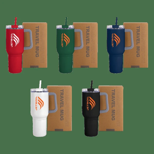 Key West 22 oz SS Travel Mug w/Can Cooler 1