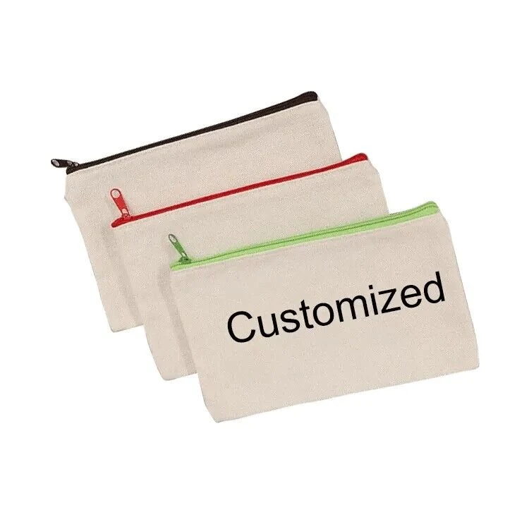 Canvas Zipper Bag, custom tote bag with logo imprint 1