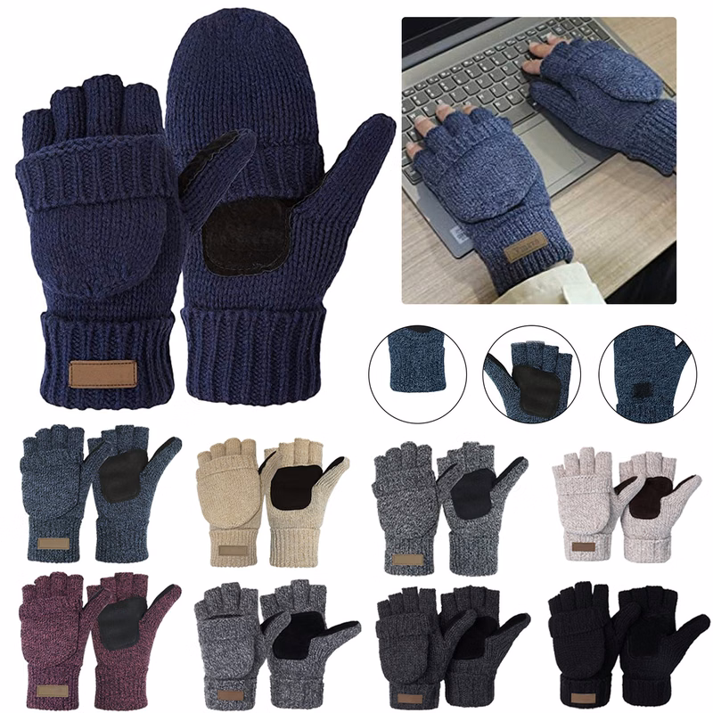Knitted Fingerless Gloves
