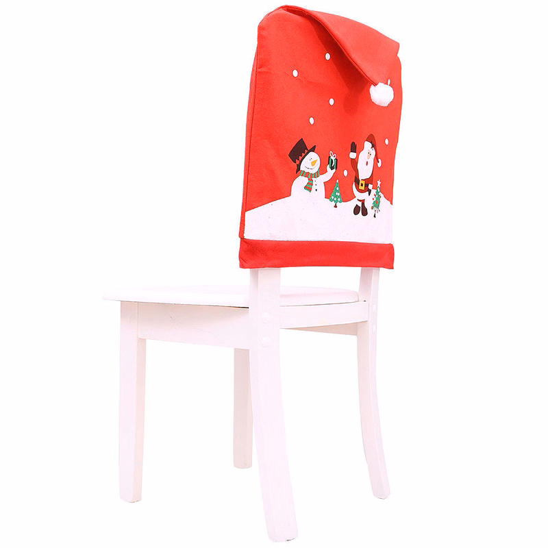 Christmas Decor Chair Seat Cover