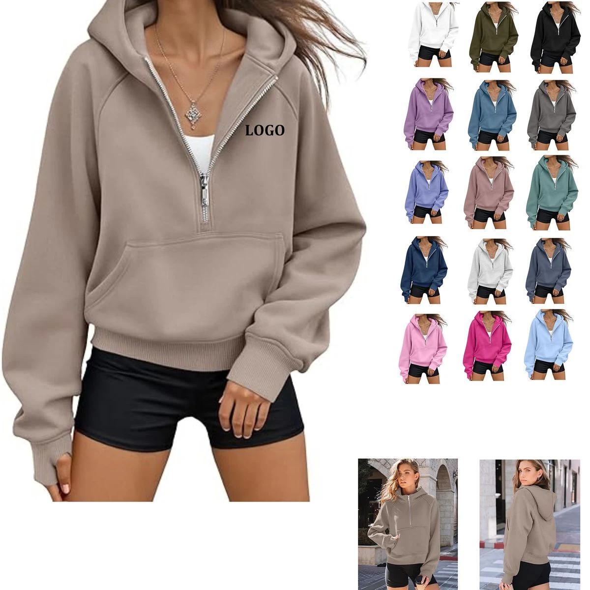 Womens Fleece Hoodie 1