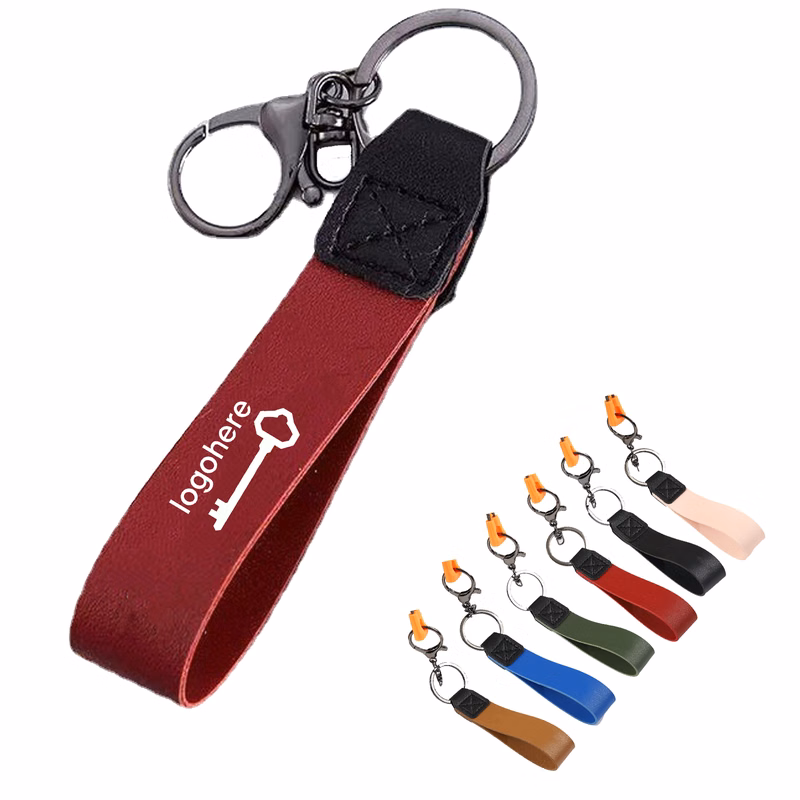Personalized Bag Charm Keychain with Metal Ring