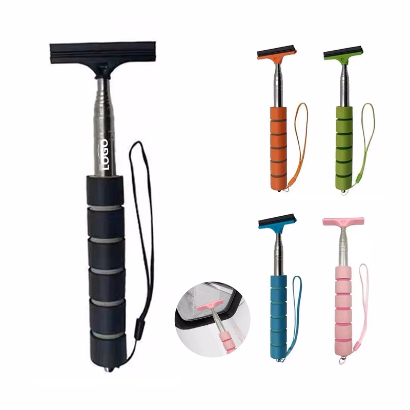Sponge handle car rearview mirror telescopic wiper