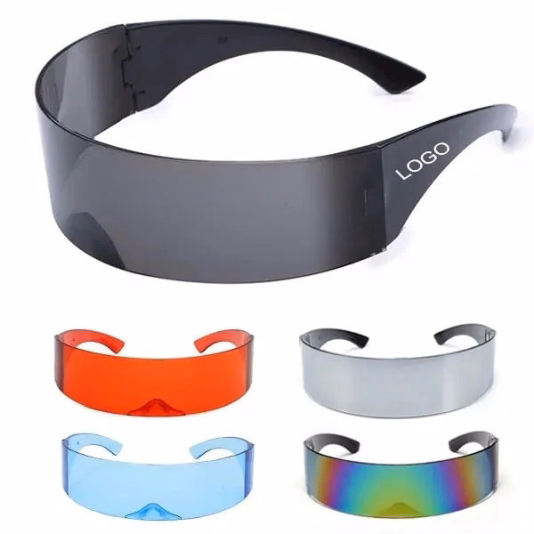 Futuristic Cyclops Shield Party Sunglasses