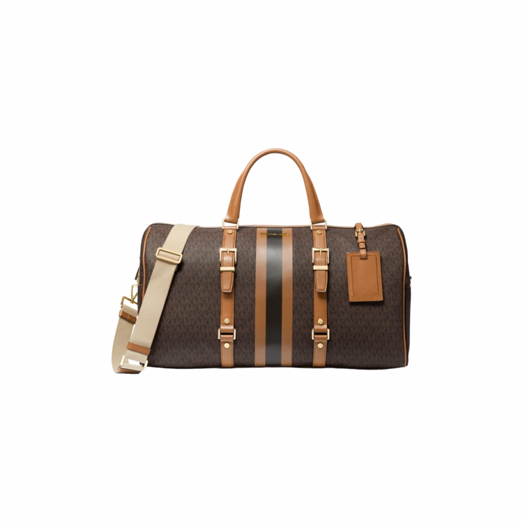 Michael Kors Bedford Extra-Large Logo Stripe Weekender Bag