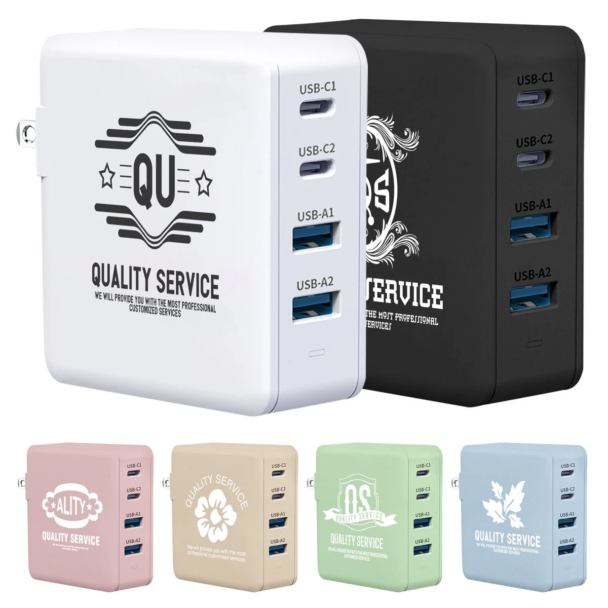 Collapsible 100 Watt Gallium Nitride PD Quick Charging Adapter 1