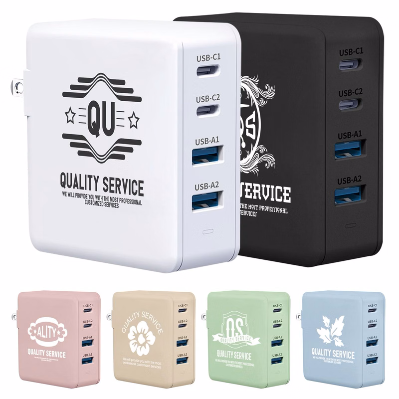 Collapsible 100 Watt Gallium Nitride PD Quick Charging Adapter
