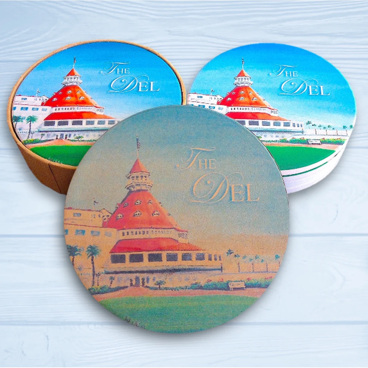 4 Round Coaster Gift Box Set 1