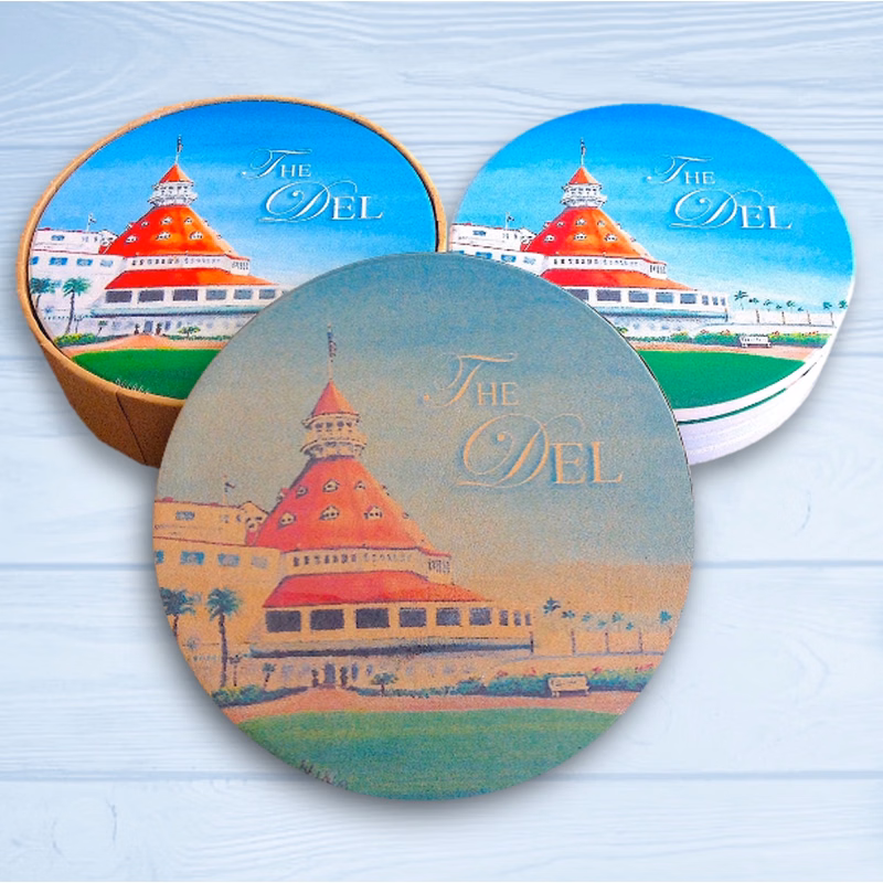 4 Round Coaster Gift Box Set