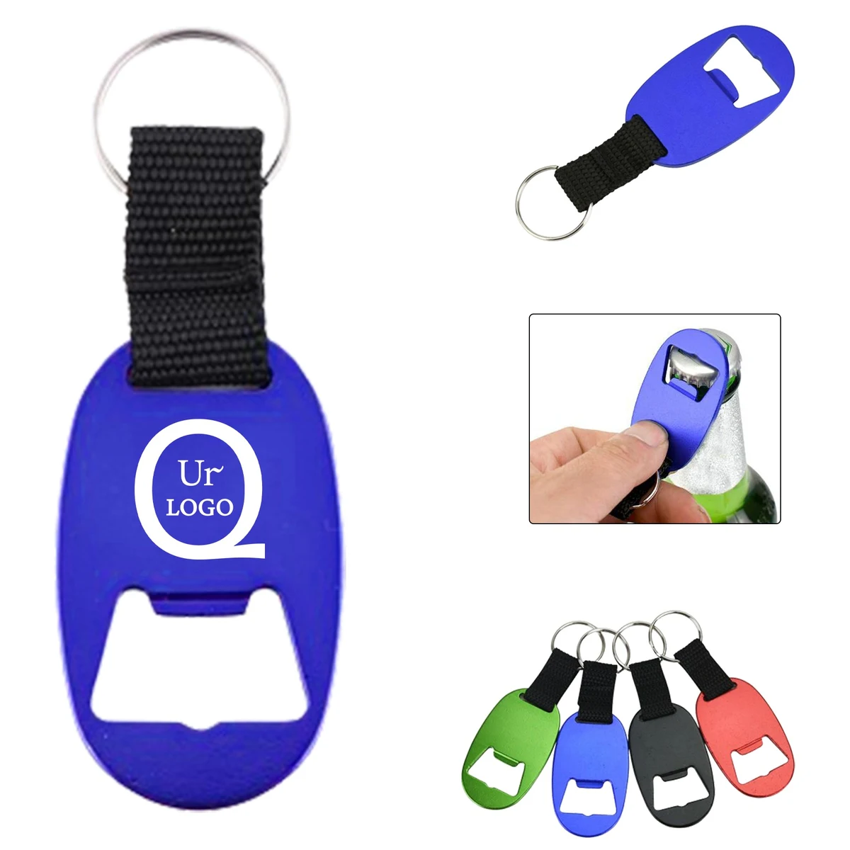 Elliptical Key Chain Bottle Opener 1