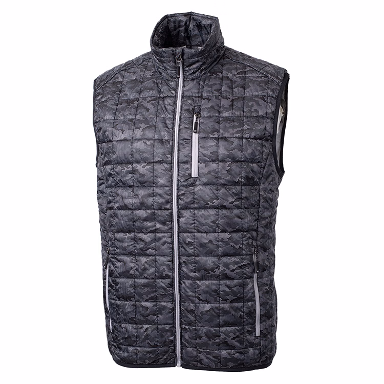Cutter & Buck Rainier PrimaLoft Men's Eco Insulated Full Zip Printed Puffer Vest