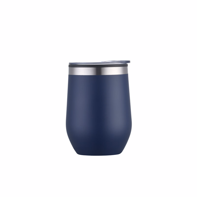 12 oz Navy Double Wall Wine Cup