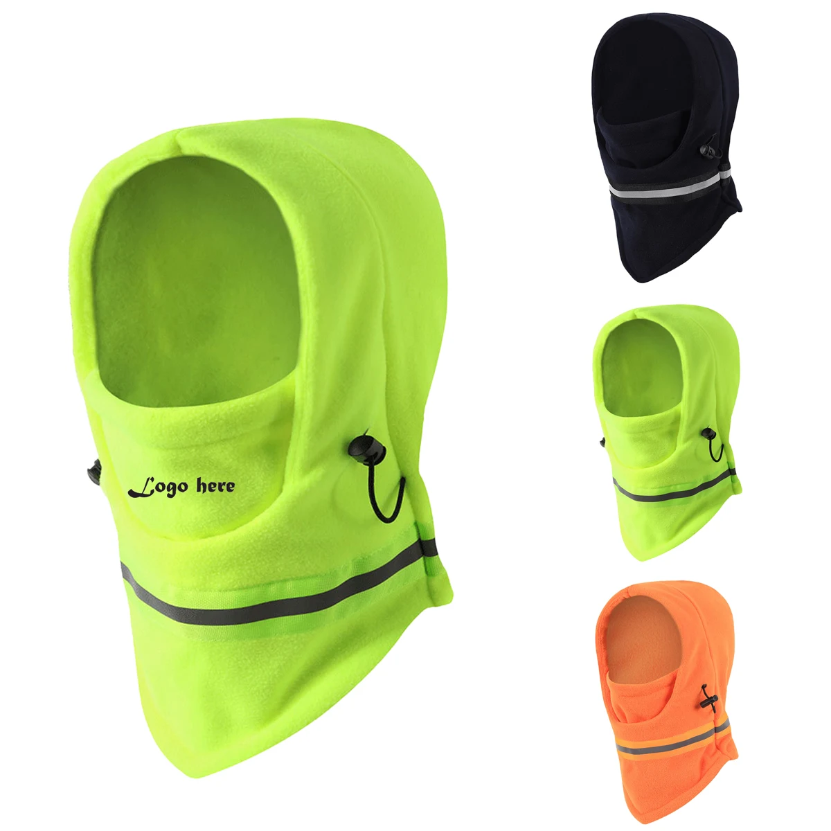 Outdoor Cycling Reflective Strip Warm Heat-Retention Night Hood 1