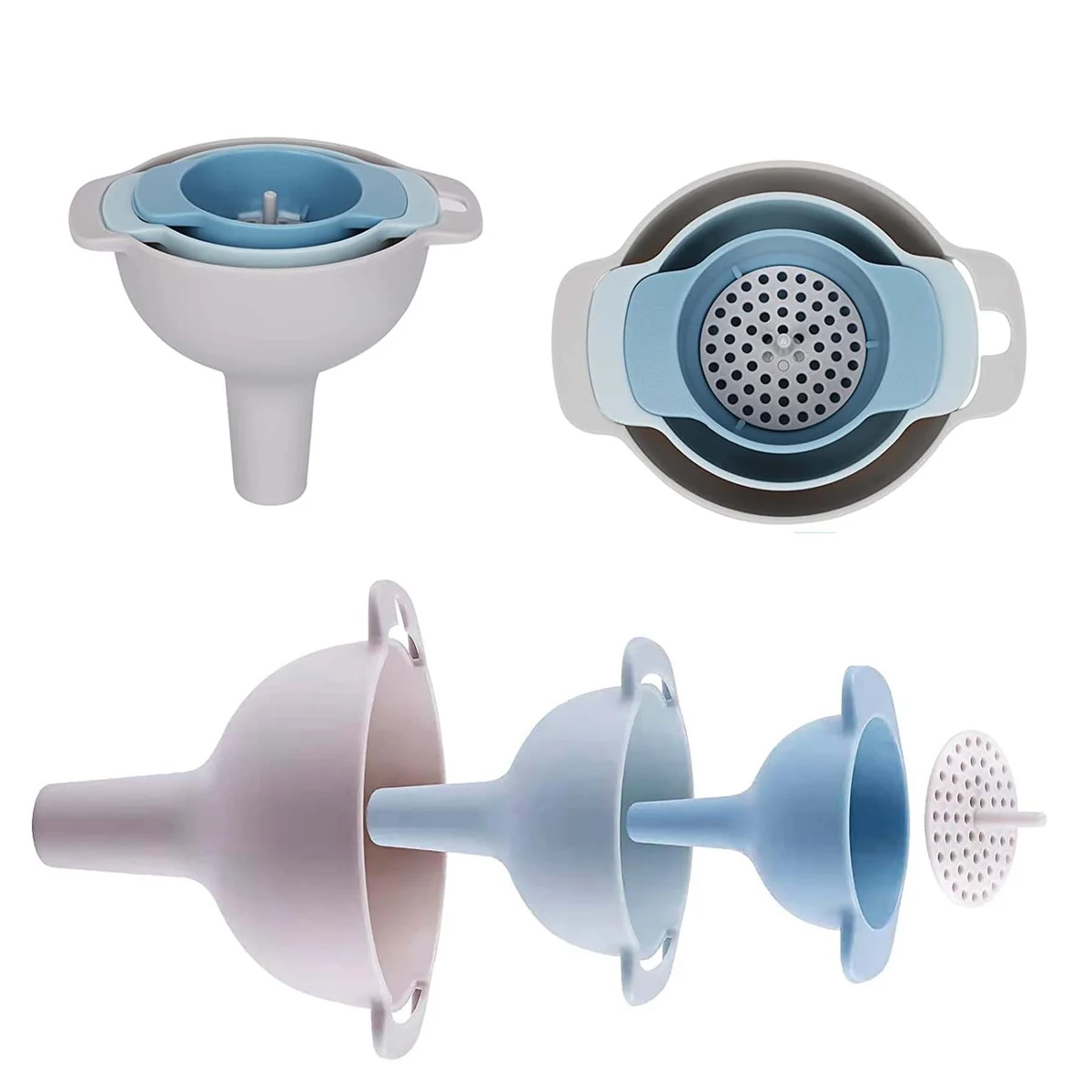 Kitchen Funnel Set for Filling Bottle 1