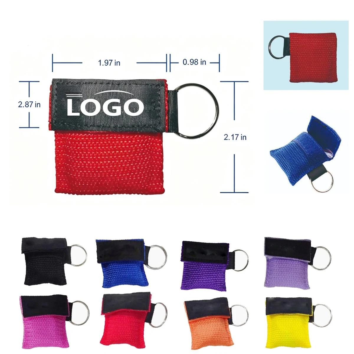 CPR Mask Face Shield KeyChain 1