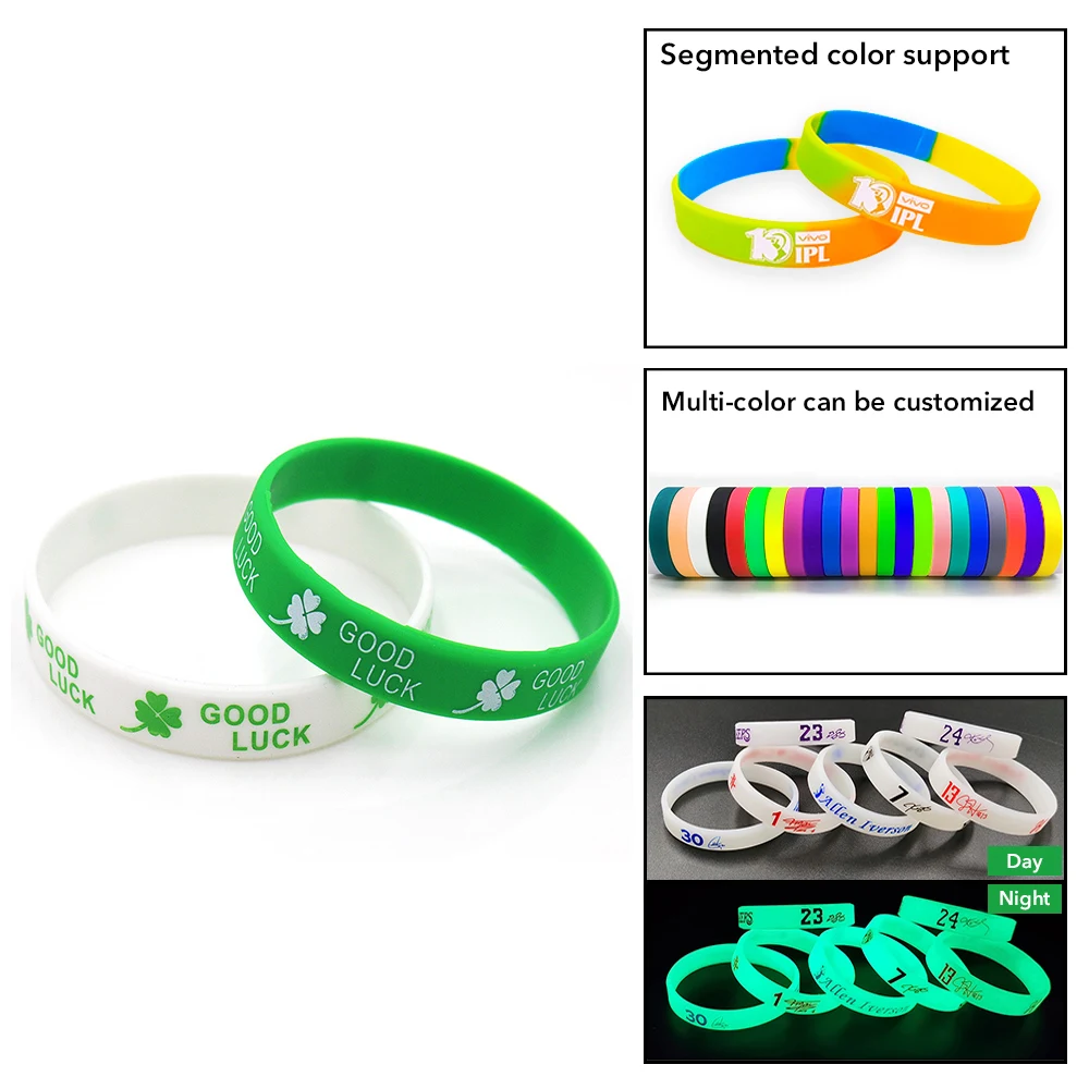 Custom Luminous Silicone Bracelet 1
