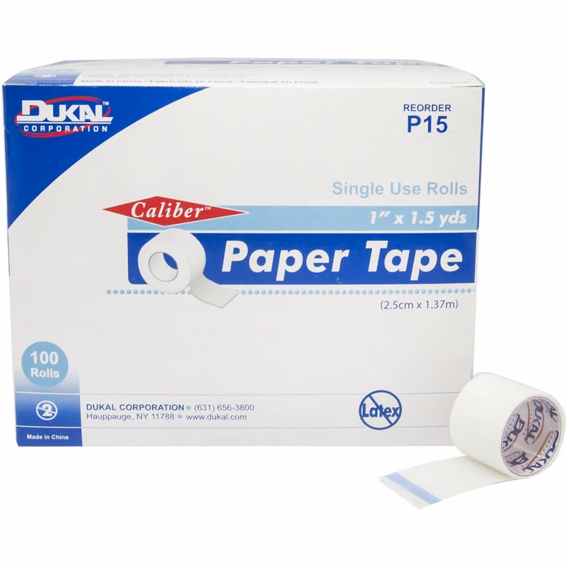 Single Use Non-Sterile Paper Tape - 1" x 1.5 yd.