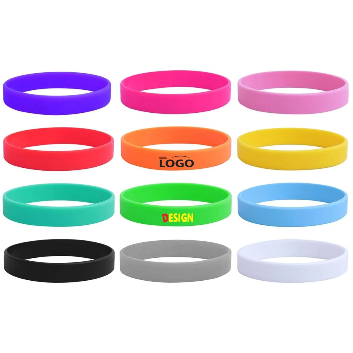 Blank Soft Rubber Sport Wristbands 1