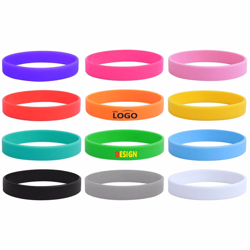 Blank Soft Rubber Sport Wristbands