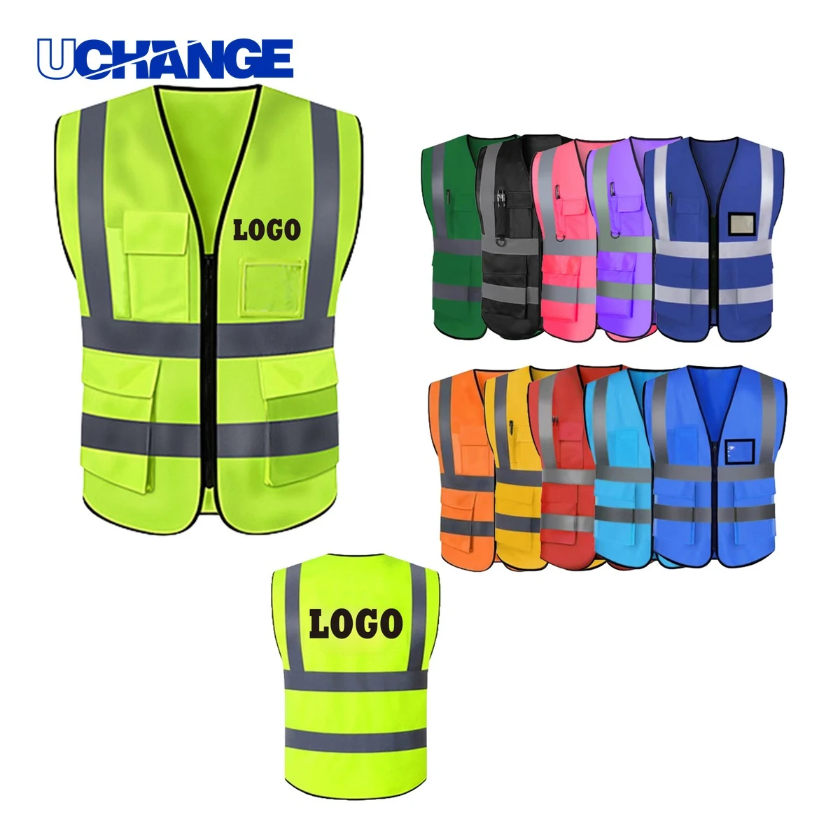 Construction High Visibility Safety Vest 1