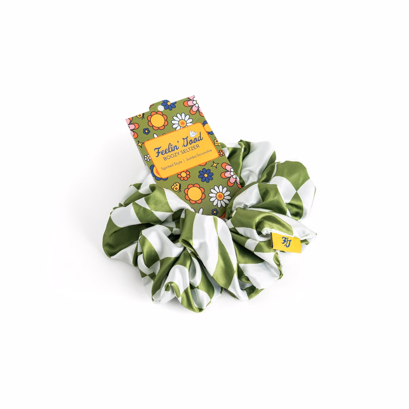 Jumbo Scrunchies on a Hang Tag