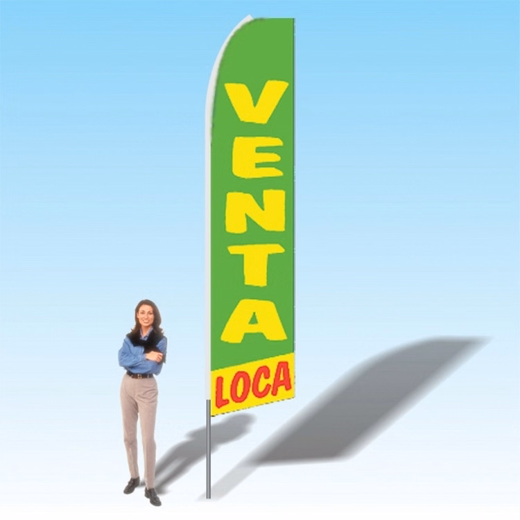 15FT Venta Loca Crazy Sale Advertising Banner Flag