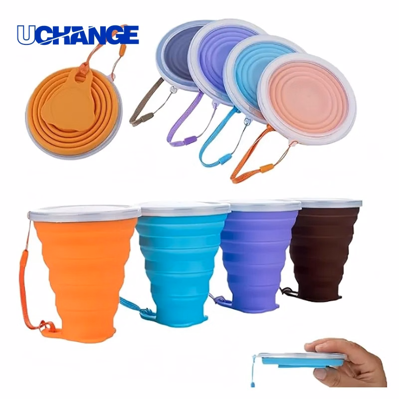 Silicone Collapsible Travel Cup for Camping, Travel & Office Use