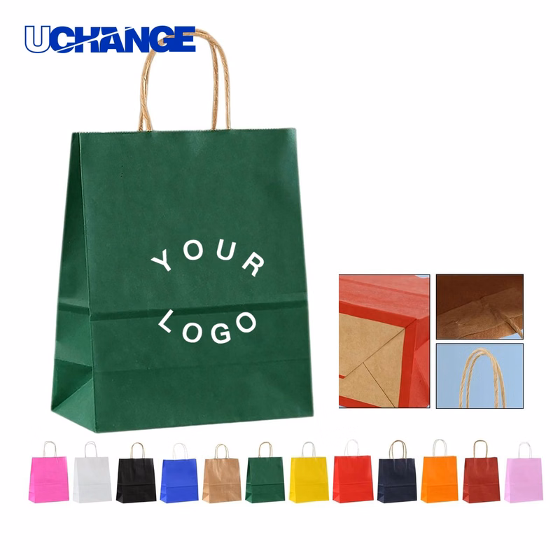 Double Cup Kraft Paper Tote Bag Carrier