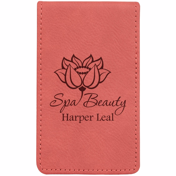 Engraved Pink Leatherette Manicure Set