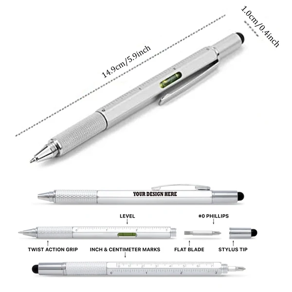 Metal Stylus Tool Pen 6-In-1 1