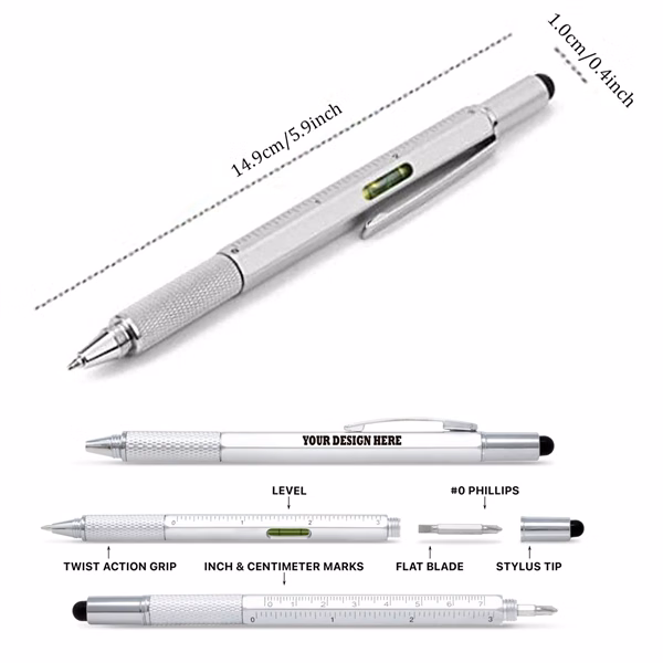 Metal Stylus Tool Pen 6-In-1