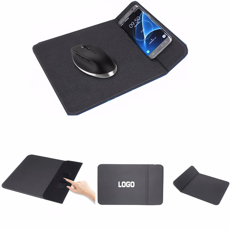 Wireless Charging Mouse Pad with Phone Stand
