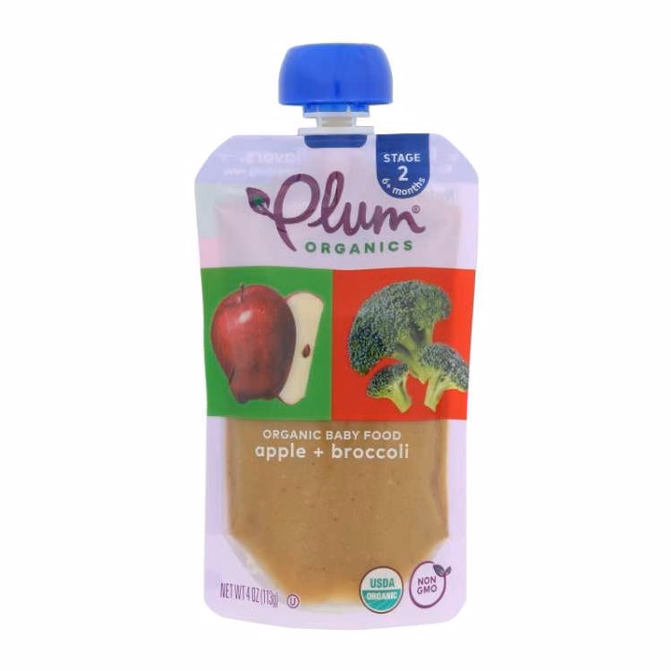 Plum Organics Baby Food 12pk - Apple Broccoli