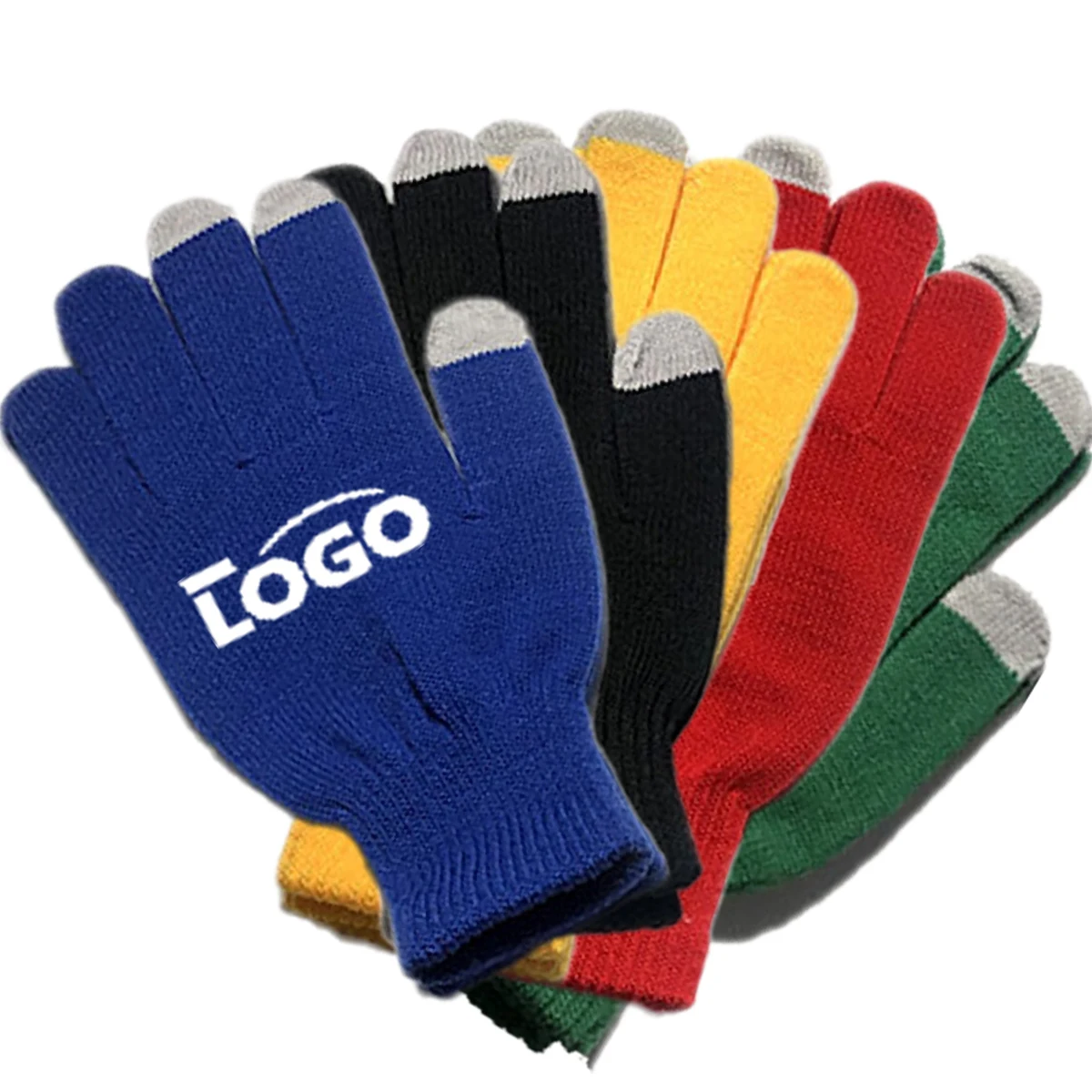 Gloves Stretch Knitted Texting Windproof Touchscreen 1