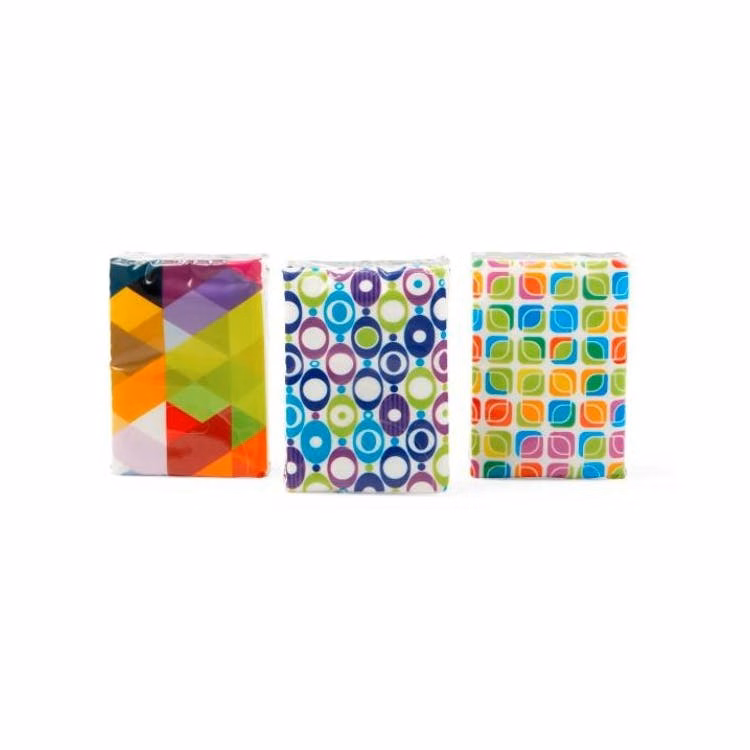 Facial Tissue Packs - 25 Sheets 3 Designs Travel Size