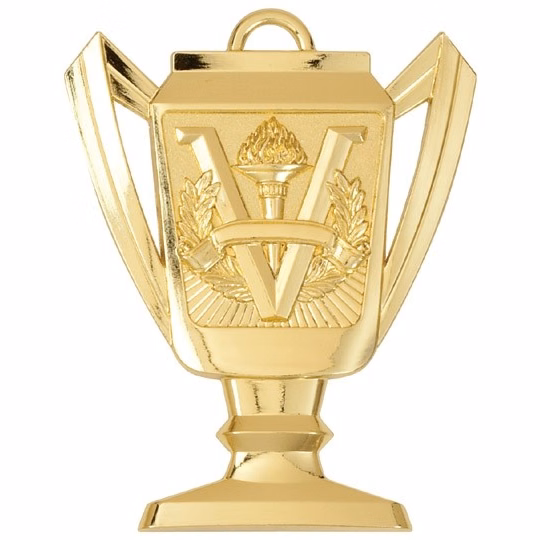 Victory Trophy Medal, 2 3/4" Tall