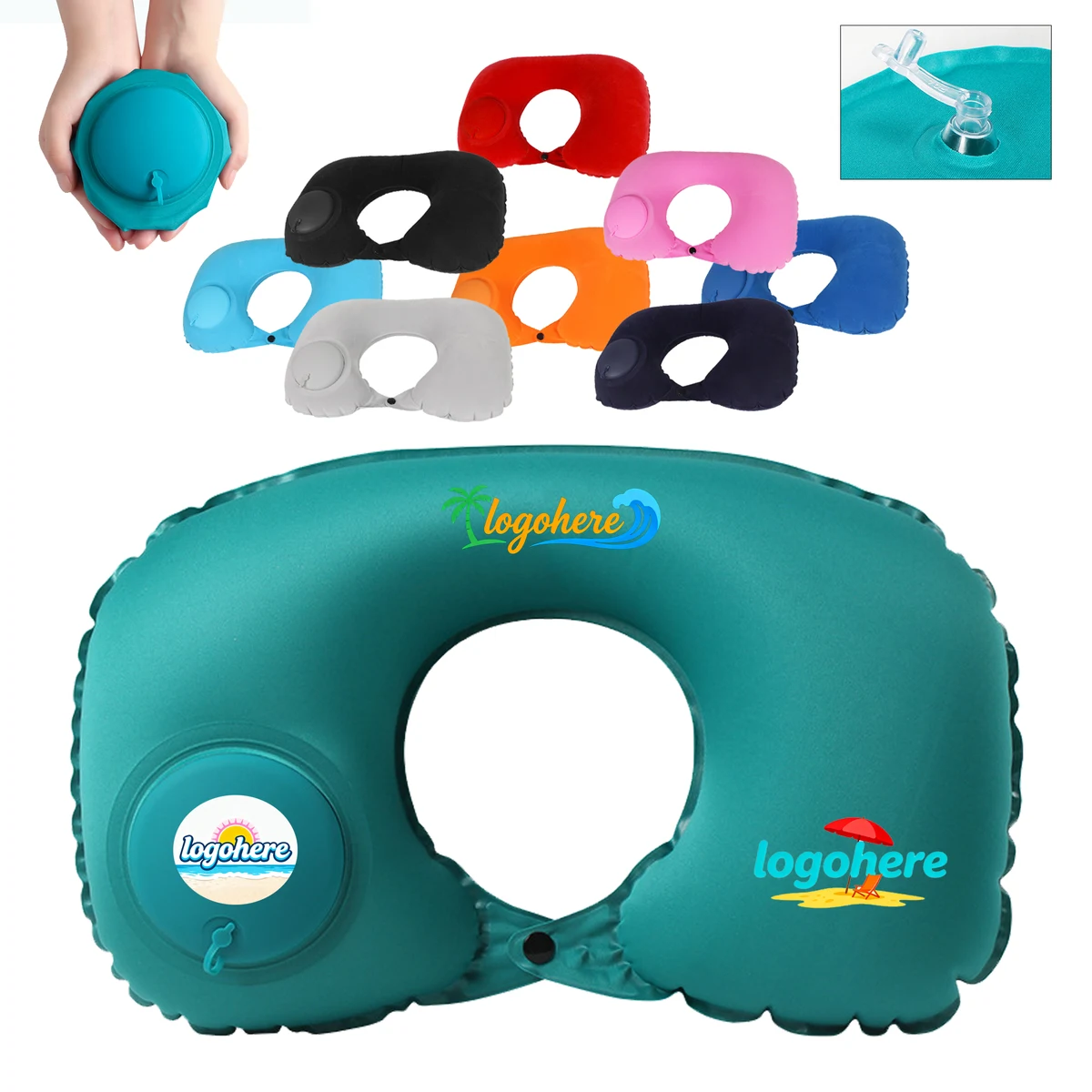 Inflatable Travel Pillow Portable 1