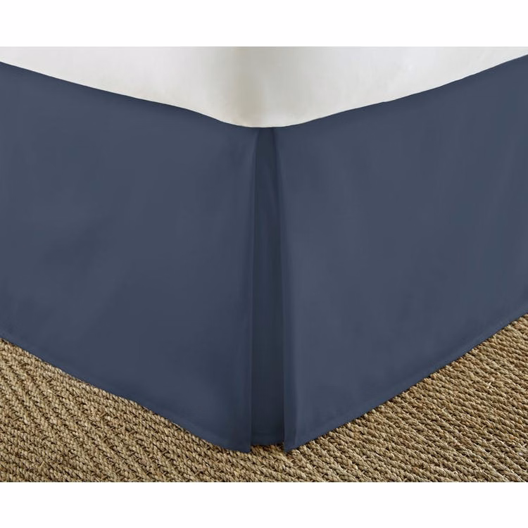 Premium Bed Skirts - Navy Twin XL Pleated