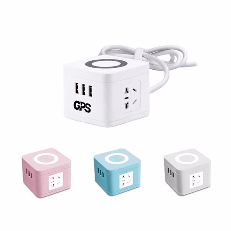 Portable Wireless Cube Socket Power Strip With Usb