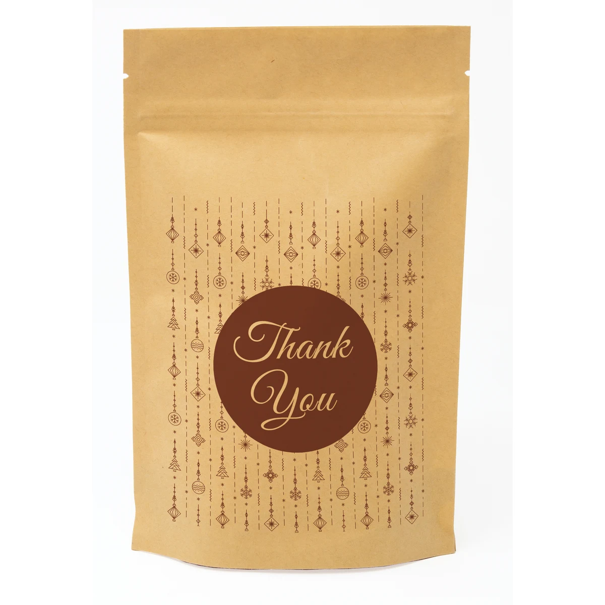 Holiday Red Predesigned Kraft Barrier Pouch (5"W x 8"H x 2.5"D) 1