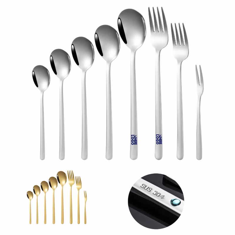 2 Pieces 7.3" Cutlery Utensil Kit