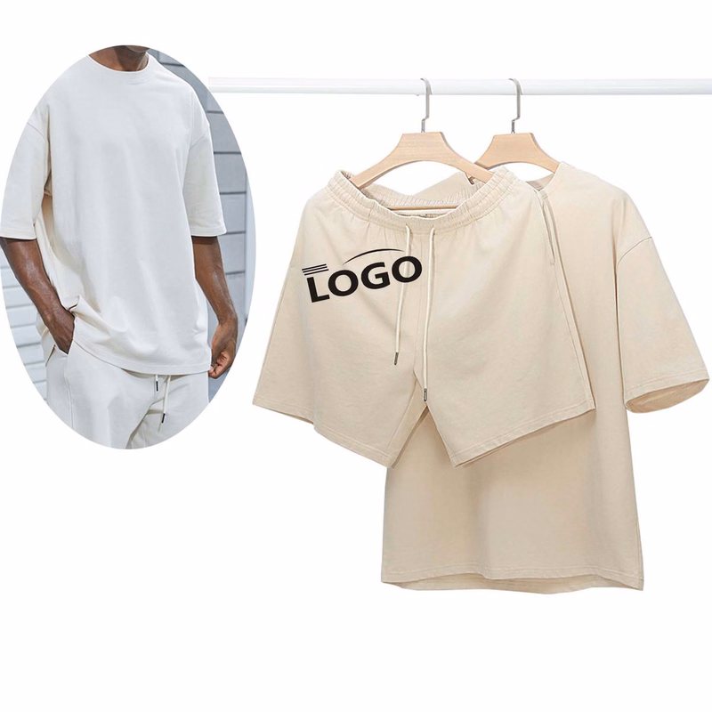 Heavyweight Pure Cotton Short-Sleeved T-Shirt And Shorts Set