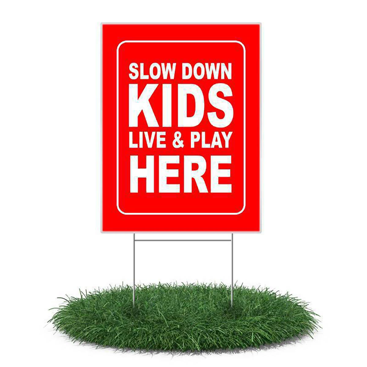 18" x 24" Double Sided Yard Sign w/Stakes 1