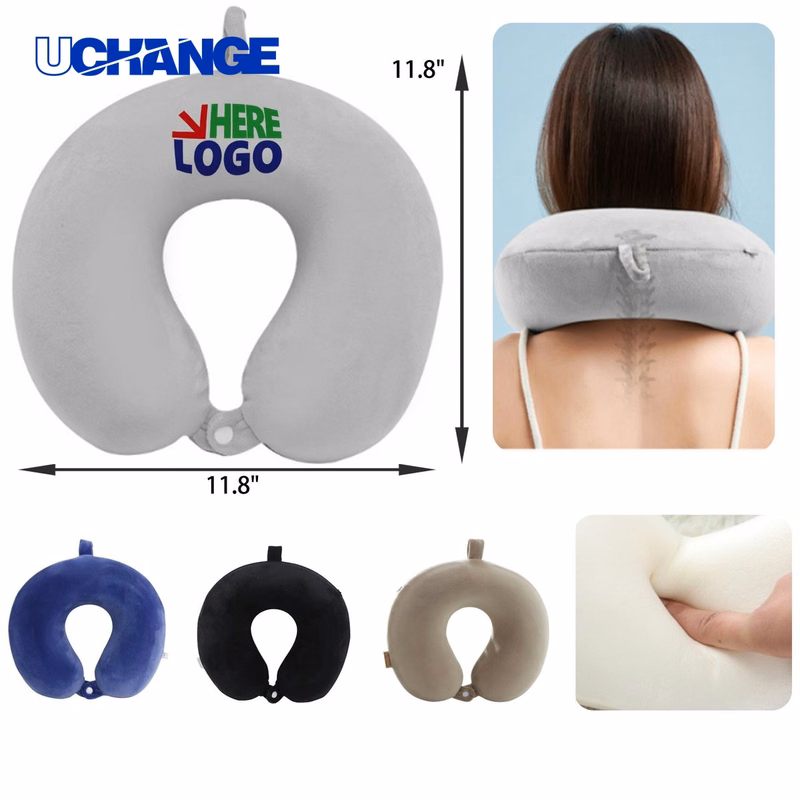 Travel Memory Foam U Shaped Neck Pillow for Long Journeys