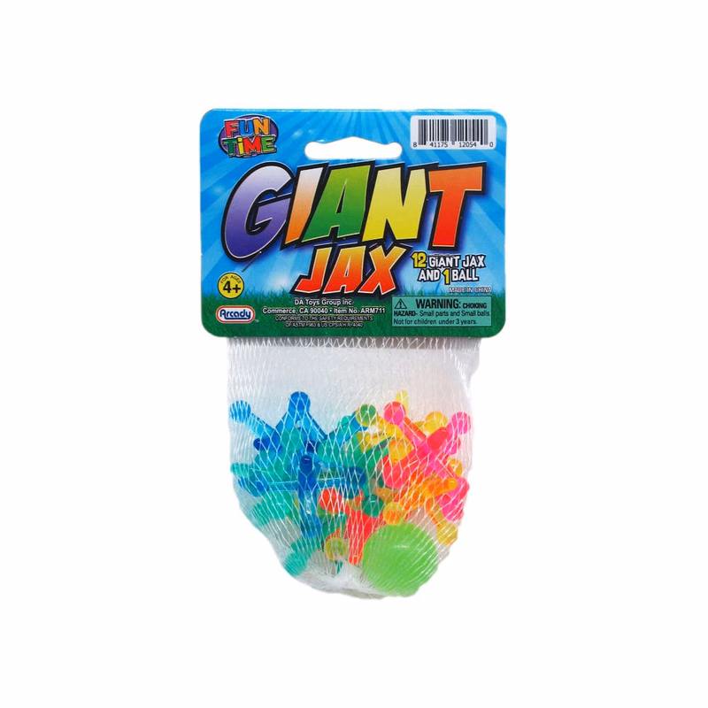 Giant Jax Rubber Jacks with Ball 13-Piece